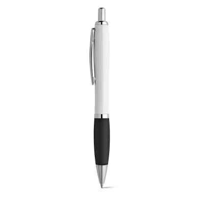 Move – Stylo à bille en ABS blanc avec clip en métal