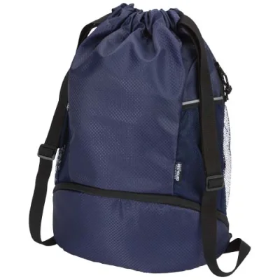 Sac de sport Varyon à cordon en matériaux recyclés certifiés GRS avec compartiment inférieur de 18 L