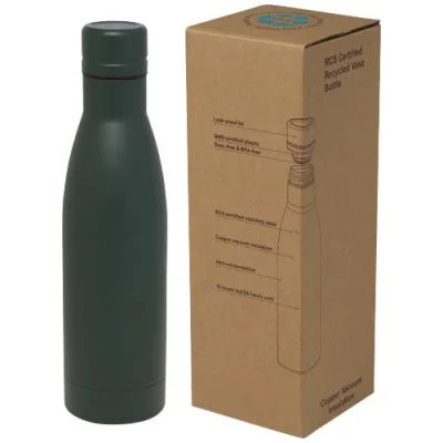 Bouteille isotherme Vasa en acier inoxydable recyclé certifié RCS de 500 ml avec isolation par le vide et couche de cuivre