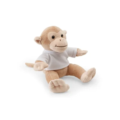 Monky – Peluche en polyester, en forme de singe, avec t-shirt