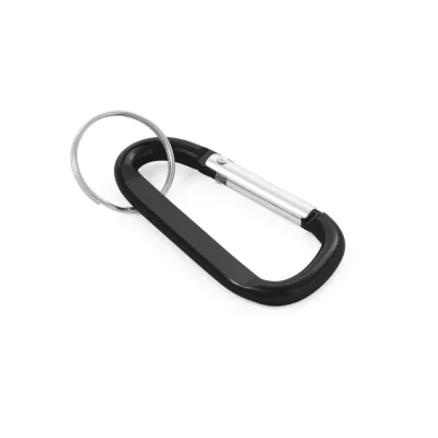 Matthew – Mousqueton en aluminium avec anneau porte-clé