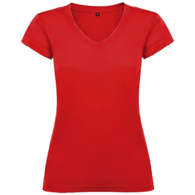 T-shirt de 155 g/m² Victoria à col en V et manches courtes pour femme