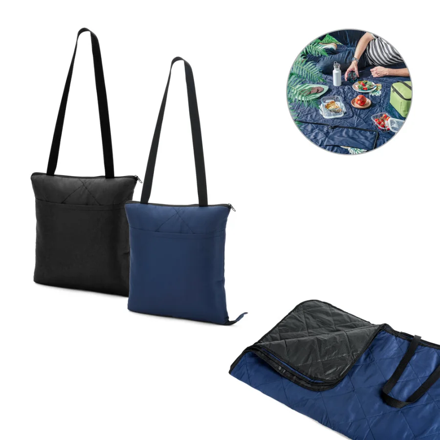 Grady – Couverture de pique-nique pliable en rPET et PEVA