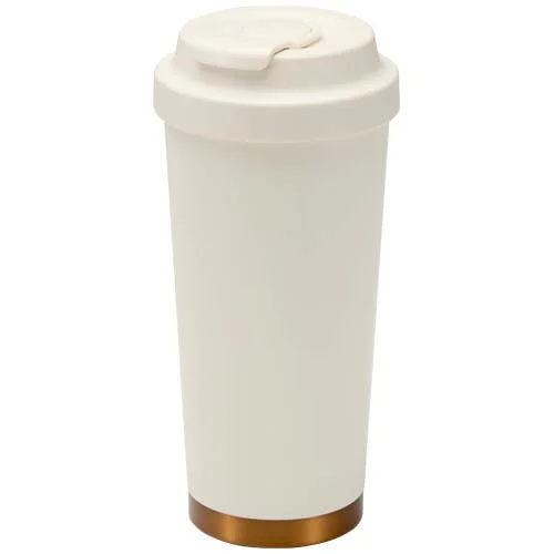 Gobelet isotherme à double paroi en acier inoxydable recyclé RCS Hampton, 480 ml