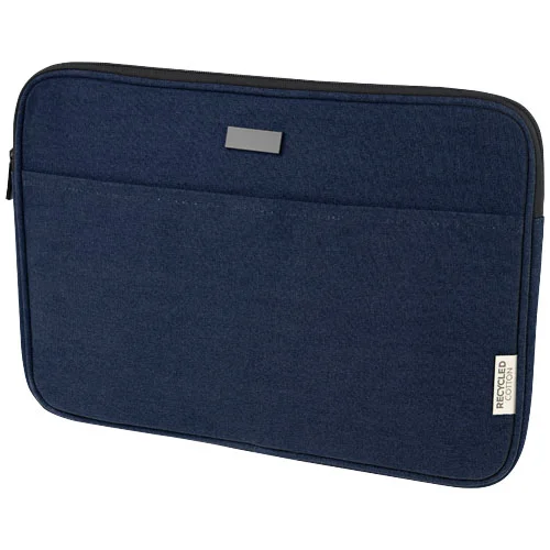 Housse pour ordinateur portable Joey de 2 L en toile recyclée GRS 14 pouces