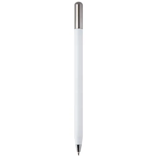Stylo à bille à mécanisme rotatif SMART en aluminium recyclé (encre noire)