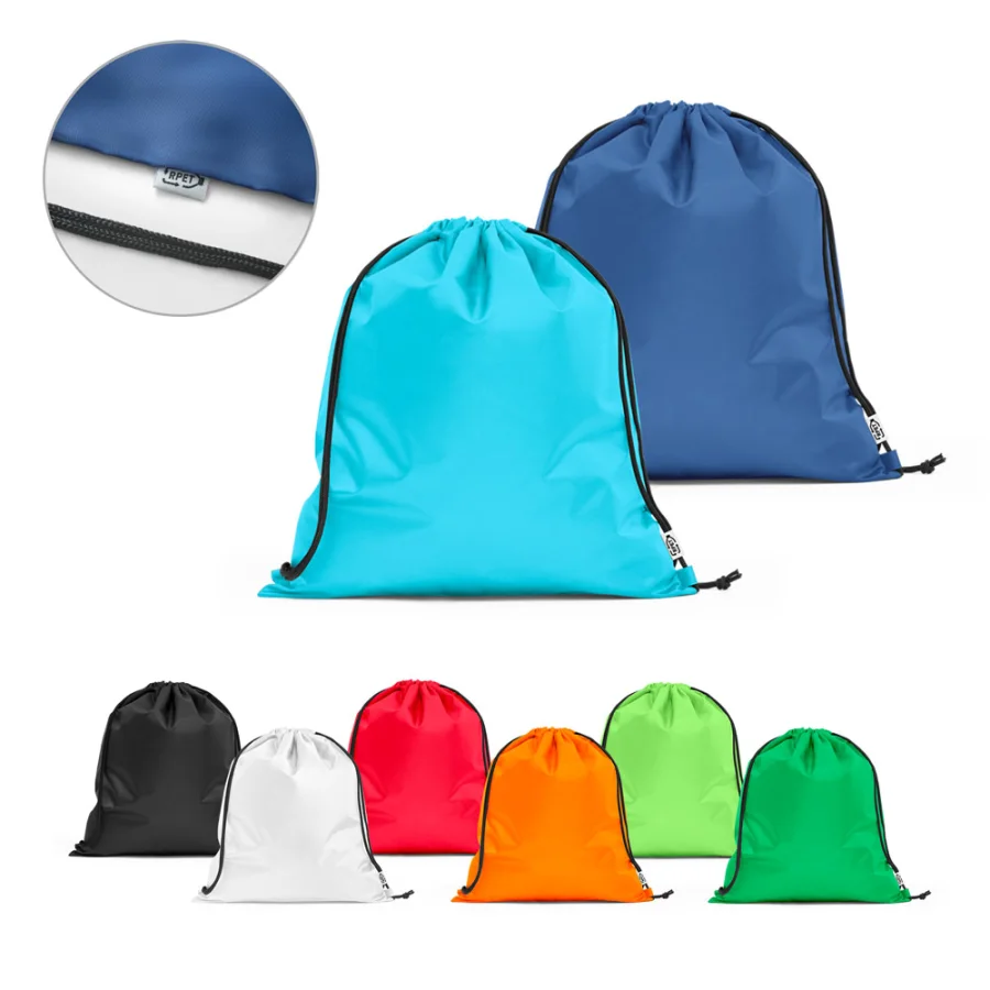 Pemba – Sac-à-dos ficelle en polyester recyclé (100% rPET) 190T