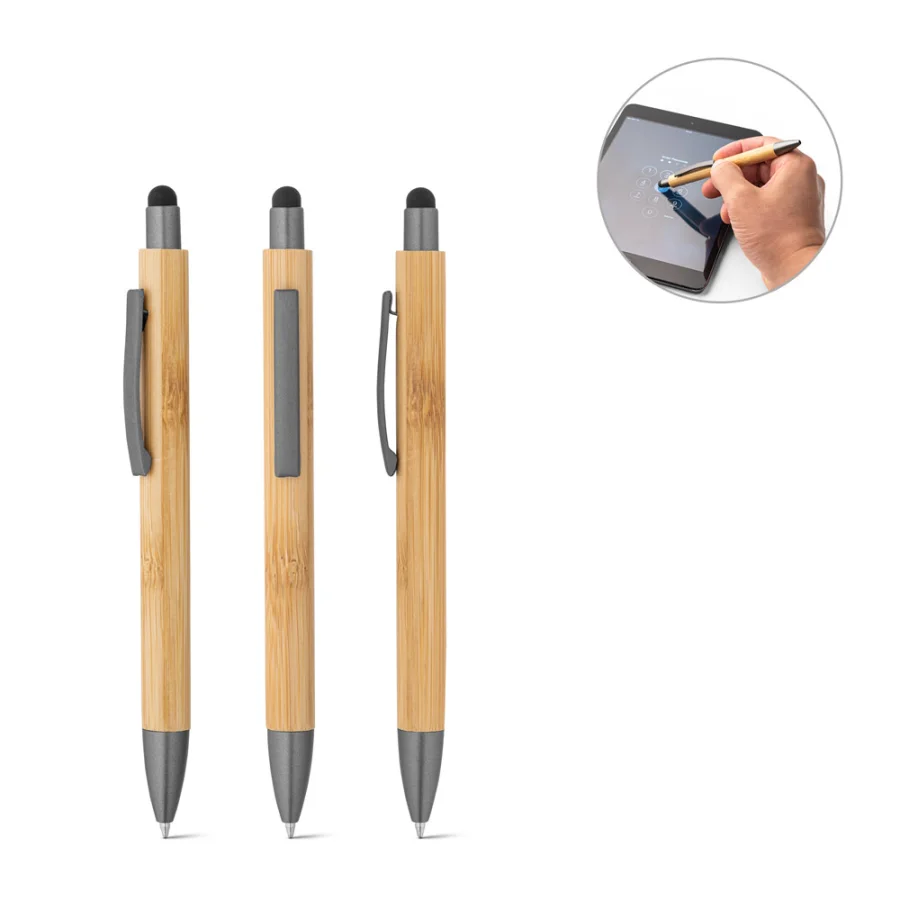 Zola – Stylo bille en bambou avec finitions mattes