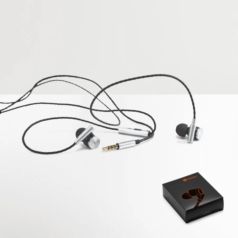 Vibration – Ecouteurs avec micro en metal et ABS