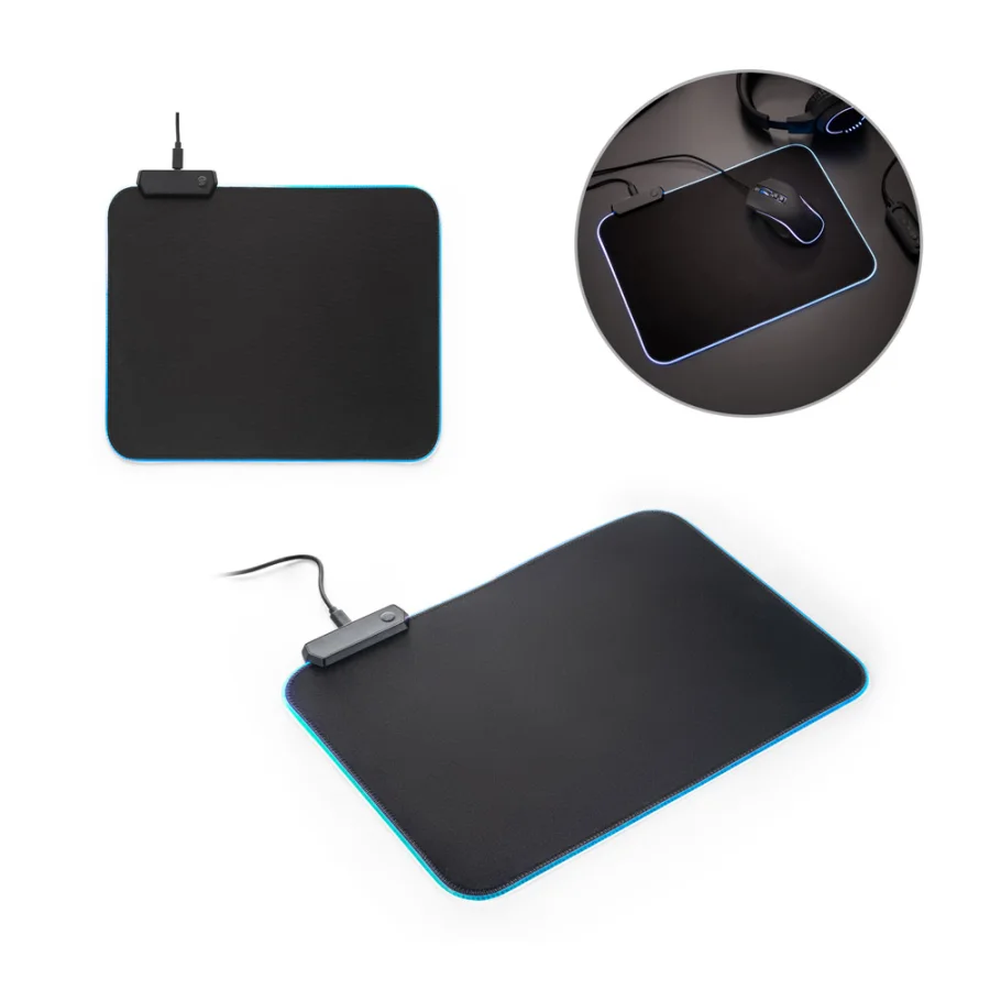 Thorne Mousepad RGB – Tapis de souris gaming avec lumières LED RGB en polyester