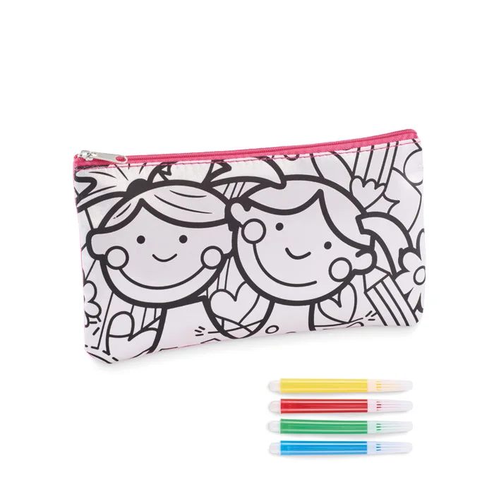 Kiddo – Trousse à crayons avec feutres