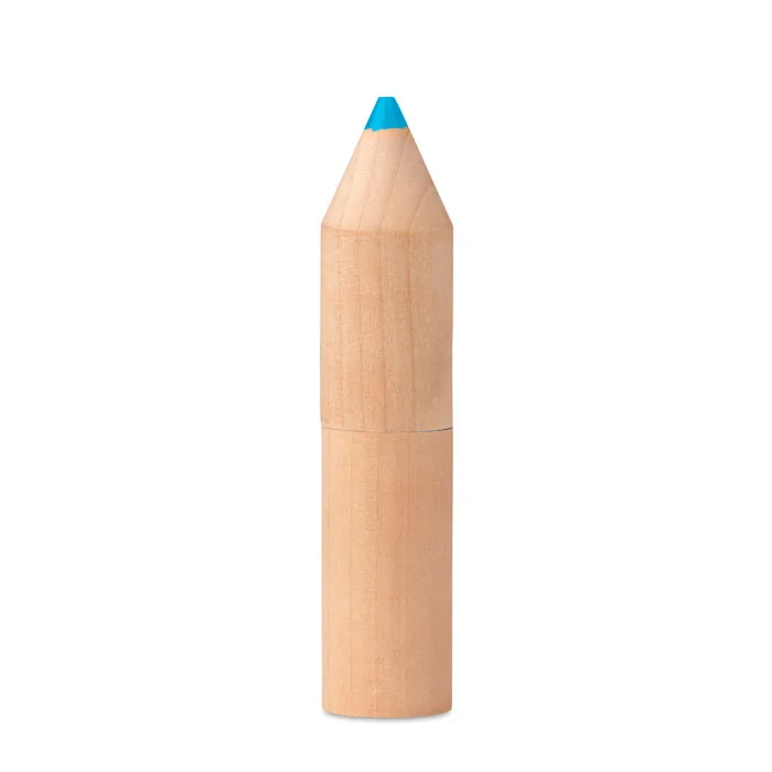 Petit Coloret – 6 crayons dans un étui en bois