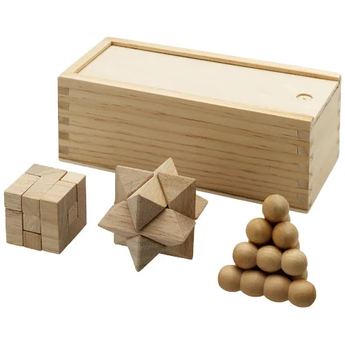 Casse-tête chinois Brainiac 3 pièces en bois