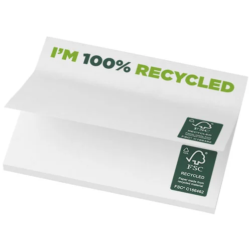 Mémos autocollants recyclés 100 x 75 mm Sticky-Mate®