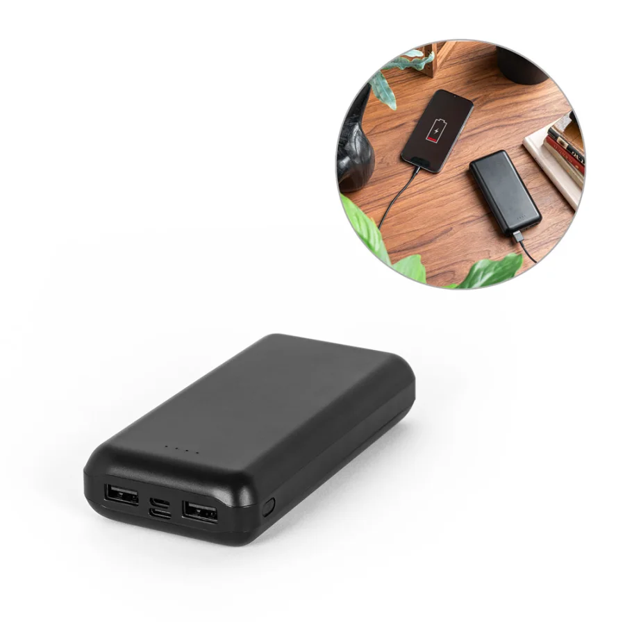 Leakey 20 – Batterie nomade 20 000 mAh en ABS recyclé (100 % rABS)