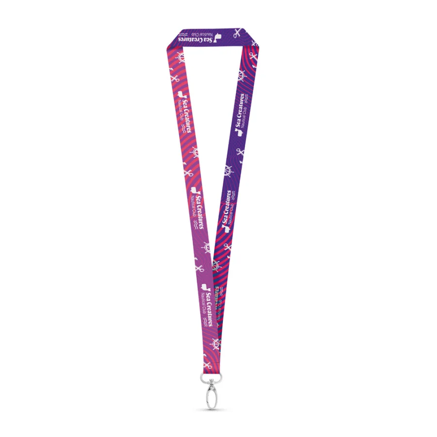 Manila – Lanière SET SUBLIMATION Long II (20 mm) avec mousqueton ovale de 20 mm