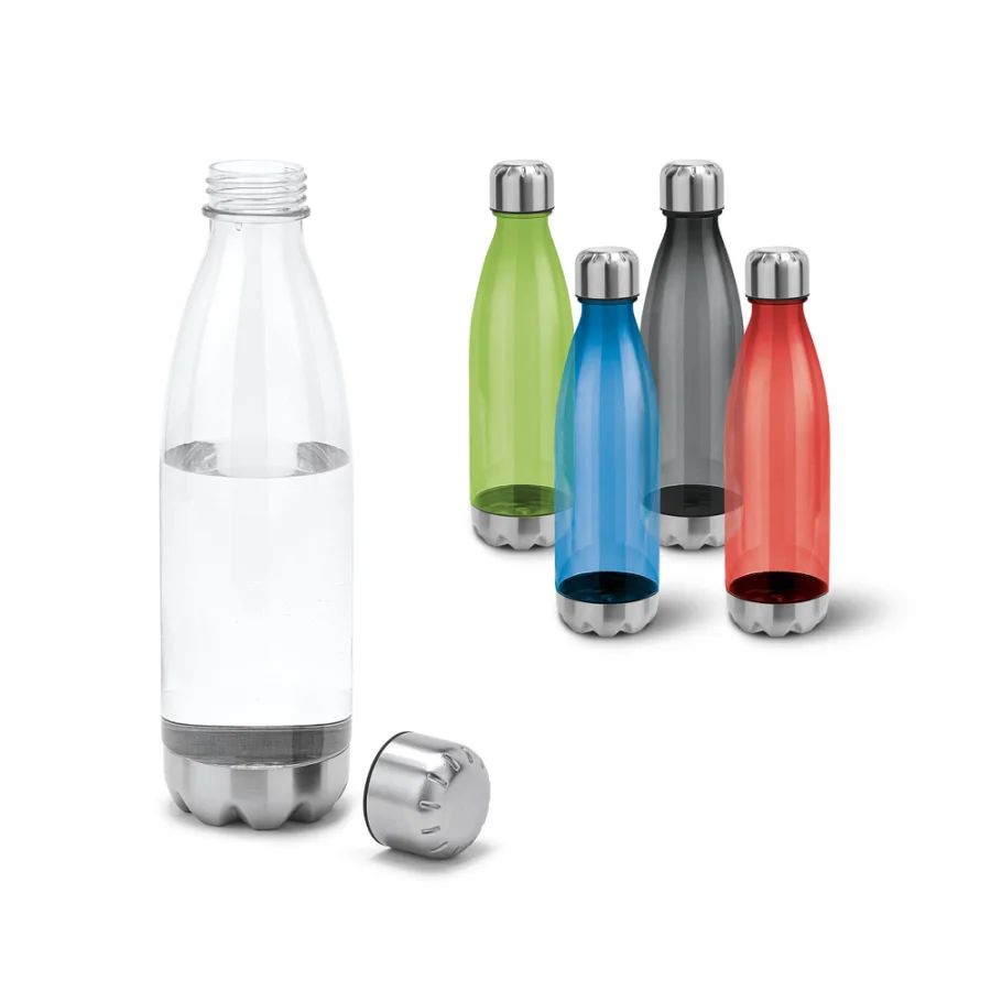 Ancer – Bouteille de sport 700mL en AS et acier inox