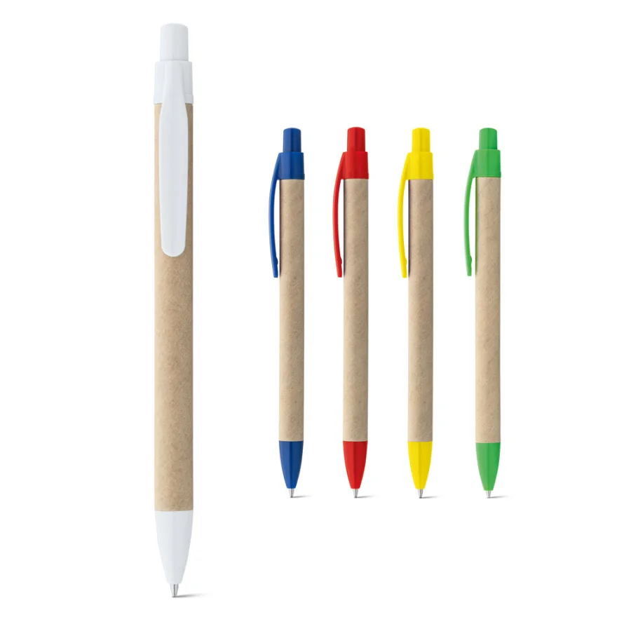 Remi – Stylo à bille fabriqué à partir de papier 100 % recyclé, avec clip