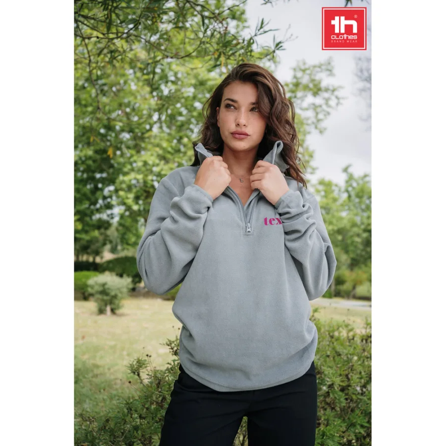 THC Vienna – Pull polaire col zippé unisexe