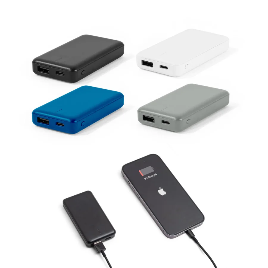 Sheryl – Batterie nomade 4'000 mAh en ABS recyclé (100 % rABS)