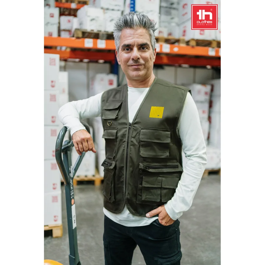 THC Pixel – Gilet (200 g/m²) en polyester et coton