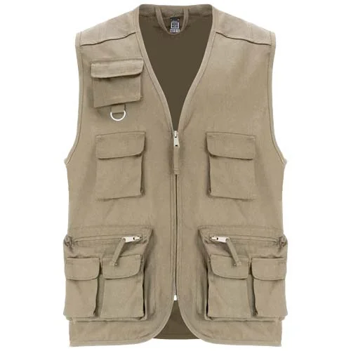 Gilet de travail multi-poches à col en V Venera de 200 g/m2