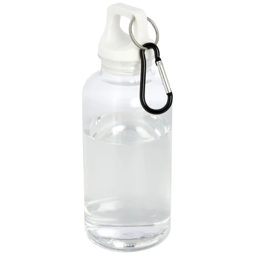 Bouteille d'eau Oregon de 400 ml en plastique recyclé avec mousqueton
