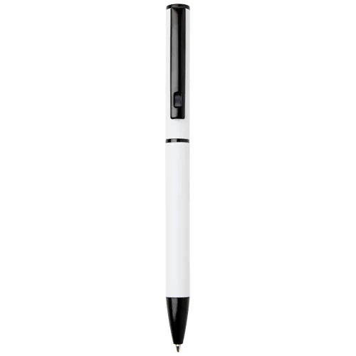 Stylo à bille à ressort en aluminium recyclé Verton avec capuchon (encre bleue)