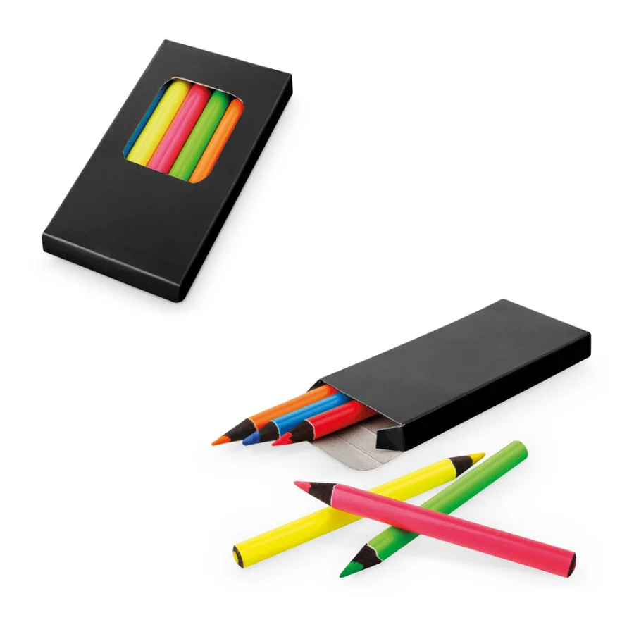 Memling – Boîte à crayons avec 6 crayons de couleur