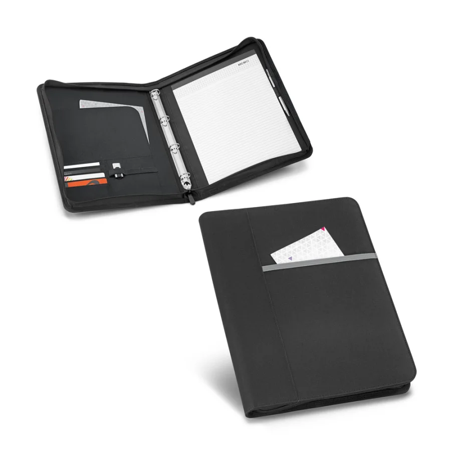 Auster – Porte-documents A4 A4 en 600D avec bloc de pages lignées