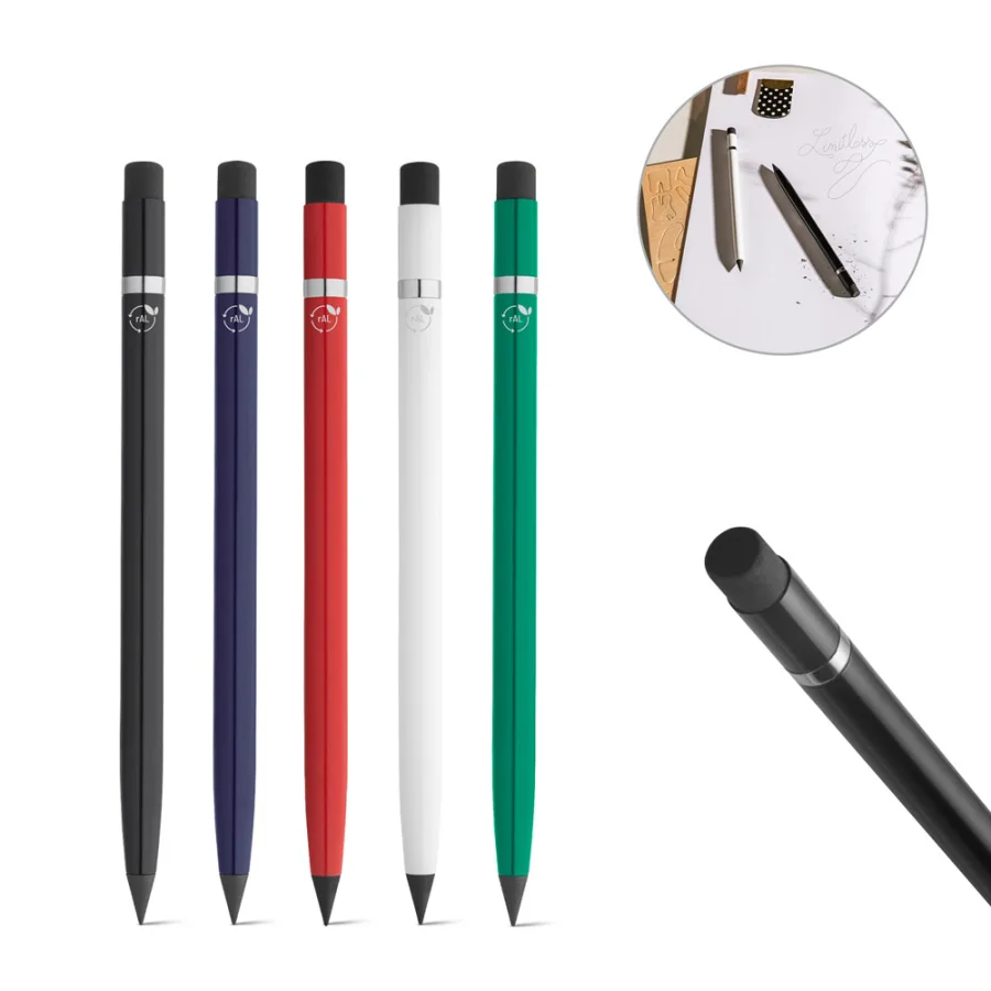 Limitless – Stylo sans encre avec corps en aluminium recyclé (100 % rAL)