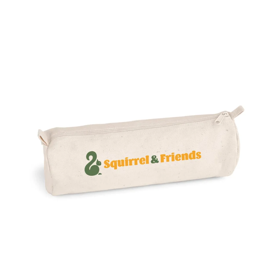 Schooli – Trousse à crayons en 100% cotton canevas (290 g/m²), au design cylindrique