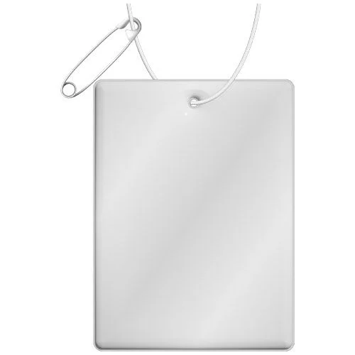 Attache réfléchissante rectangulaire en PVC H-12 RFX™, grand modèle