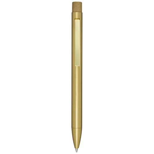 Stylo bille en laiton recyclé Beatriz (encre bleue)
