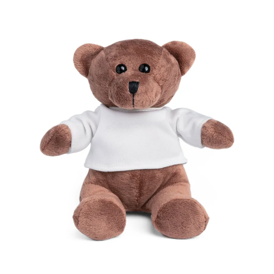Grizzly – Peluche en polyester, en forme d’ours, avec t-shirt