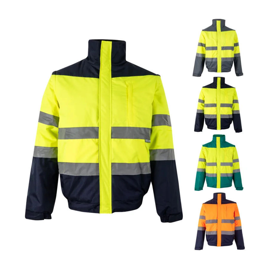 VL Jupiter – Veste rembourrée bicolore (180g/m²) en polyester (100%), avec fintion PU