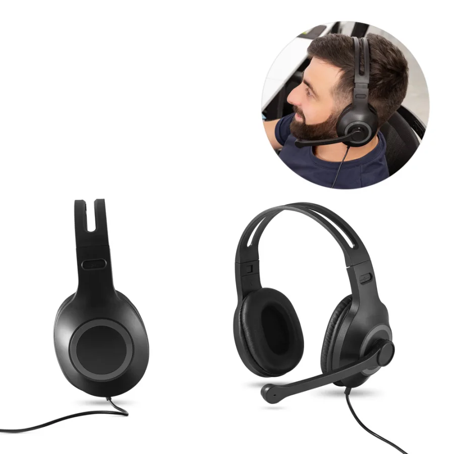 Kilby – Casque audio ajustable en ABS et PP avec microphone