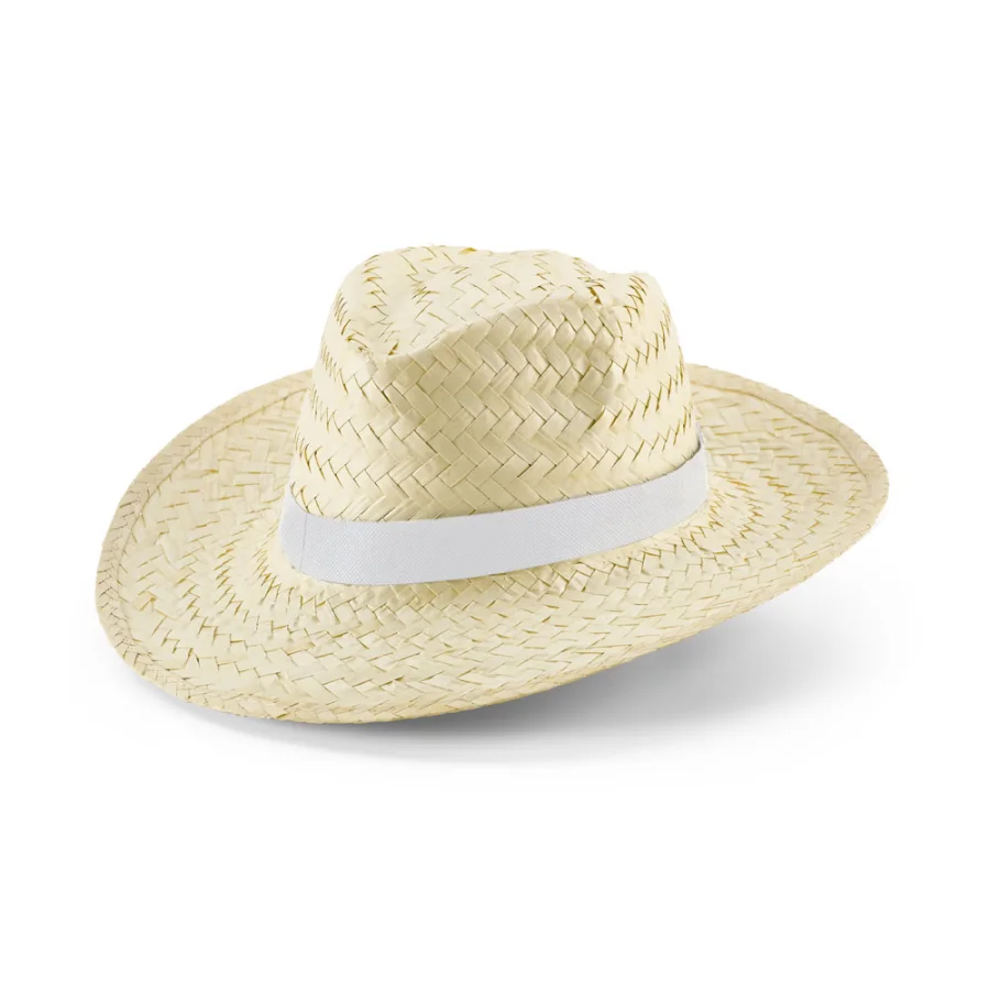 Edward Rib – Chapeau de paille naturelle avec élastique sublimé