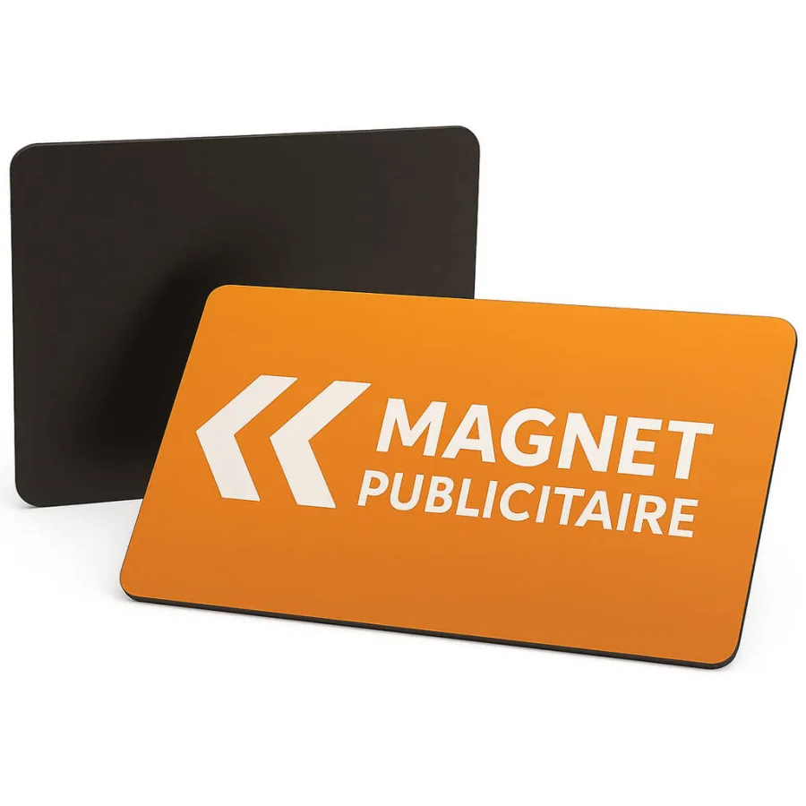 Magnet publicitaire rectangulaire – 14 × 10 cm