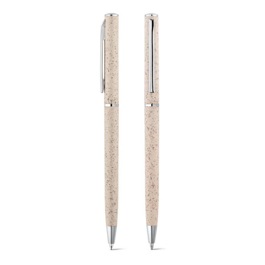Devin – Stylo en fibre de paille de blé et ABS avec mécanisme twist