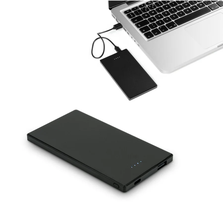 Denning – Batterie nomade fine en acier inoxydable de 5 000 mAh