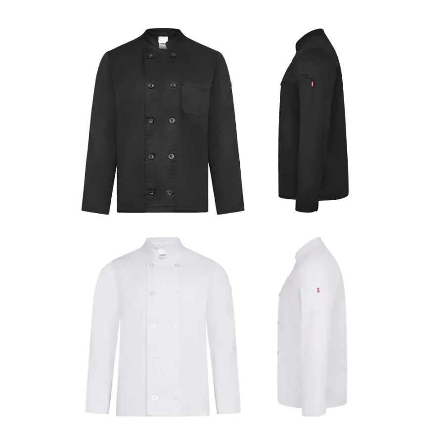 VL Baco – Veste de cuisine à manches longues (190 g/m²)