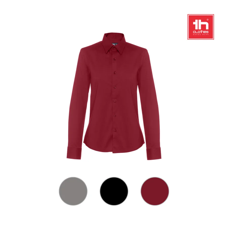 THC Paris Women – Chemise en popeline à manches longues pour femmes