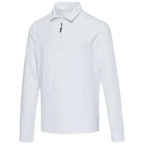 Polo unisexe de 245 g/m² Apollo à manches longues et demi fermeture éclair