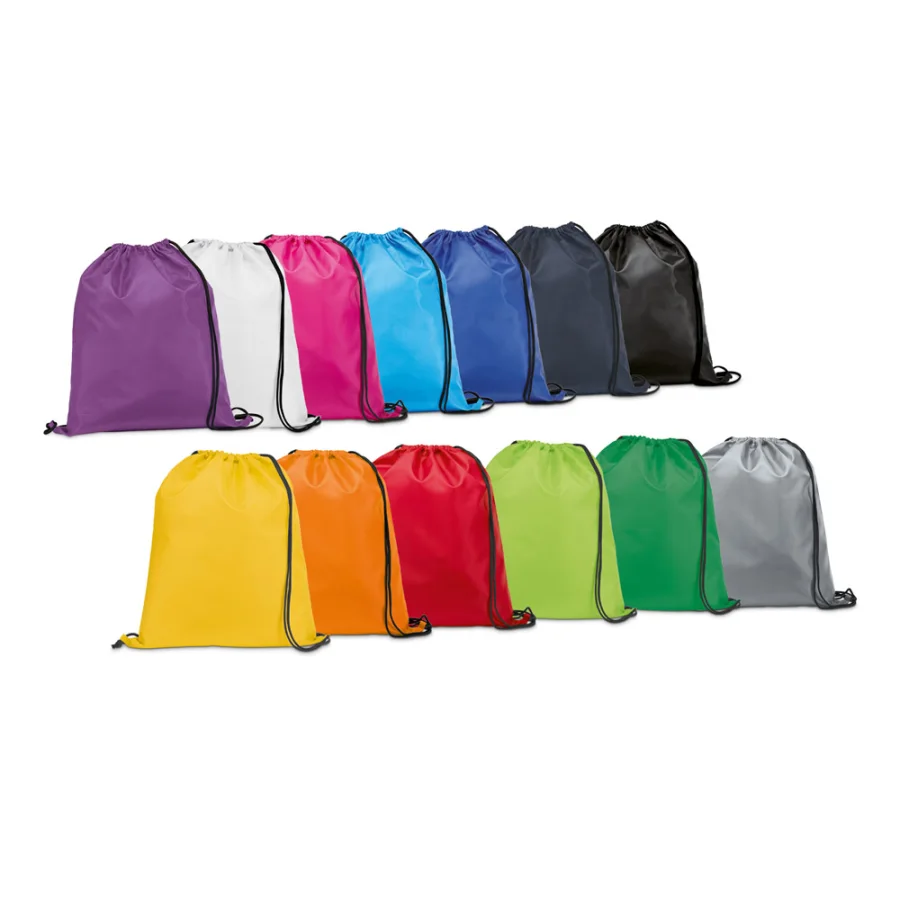 Carnaby – Sac à dos 210D avec cordons de serrage noirs