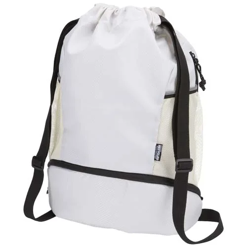 Sac de sport Varyon à cordon en matériaux recyclés certifiés GRS avec compartiment inférieur de 18 L