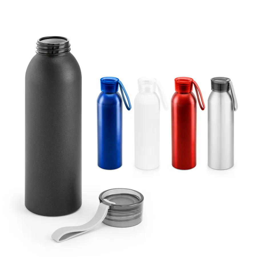 Rio – Bouteille / Gourde en aluminium recyclé (100 % rAL) avec bouchon en PP 660 ml