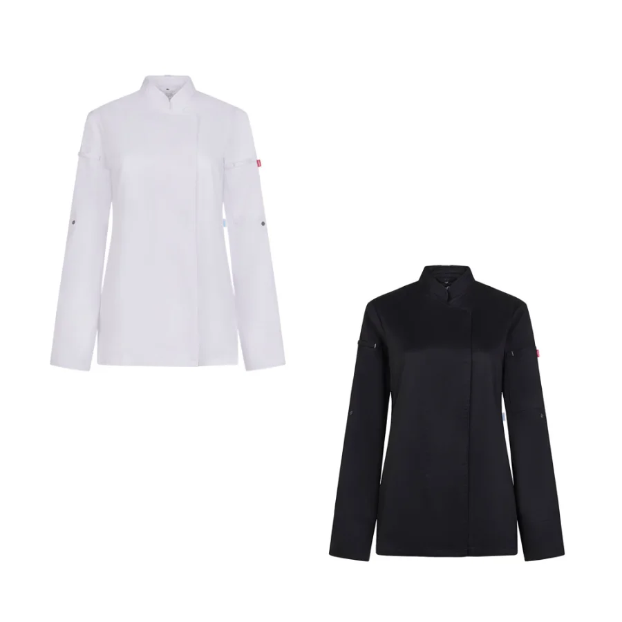VL Thoth – Veste de cuisine pour femme (190 g/m²) en coton (35 %) et polyester recyclé (65 %)