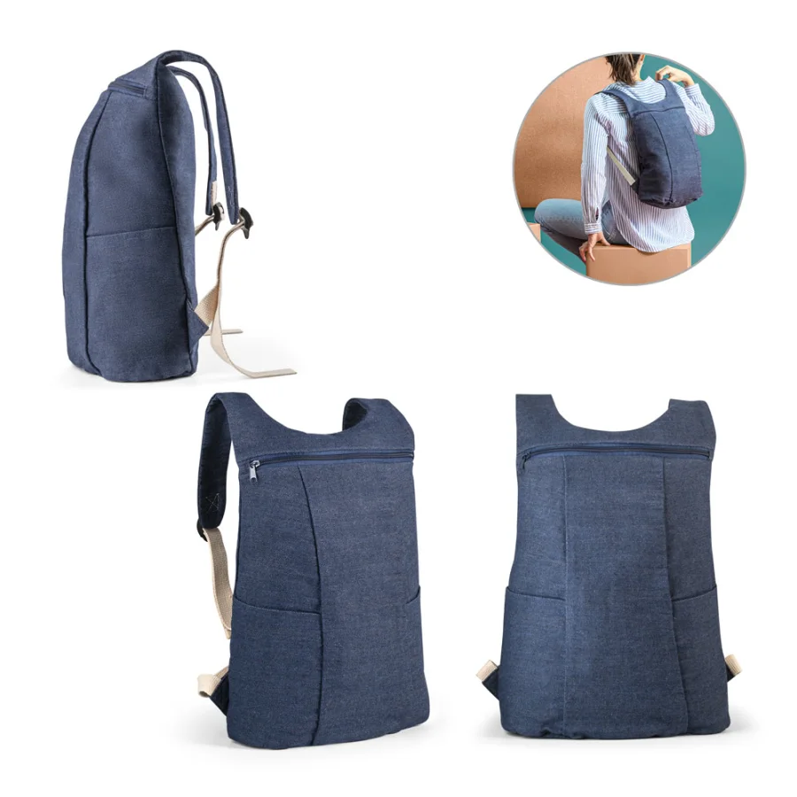 Denim Bpack – Sac à dos en coton denim (300 g/m²)