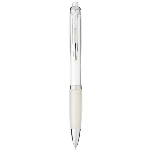 Stylo bille avec corps et grip colorés Nash (encre bleue)